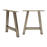 Axle Raw Steel Table Base (set of 2)