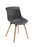 Charlie Wooden Leg Chair Black