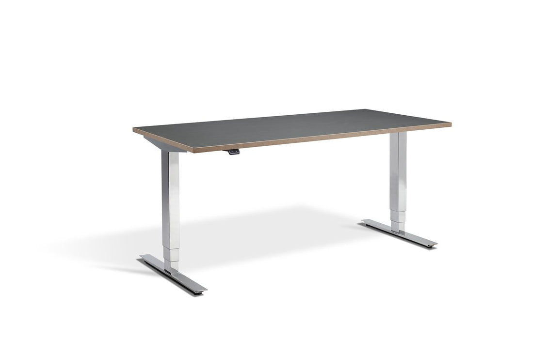 Cromo Polished Finish Height Adjustable Desk - 800mm Wide