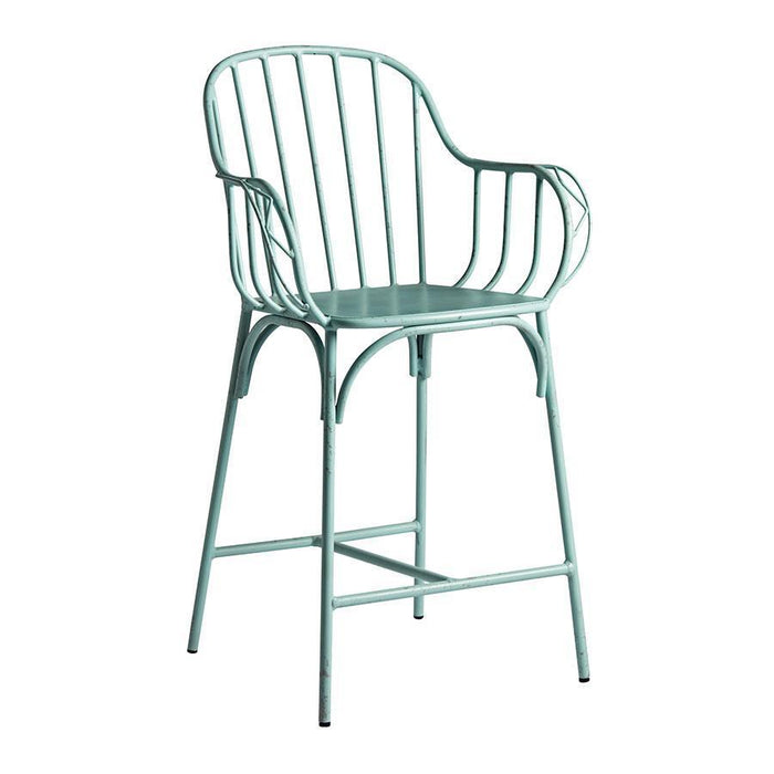 Denver Bar Stool (Mid Height) - Retro Light Blue