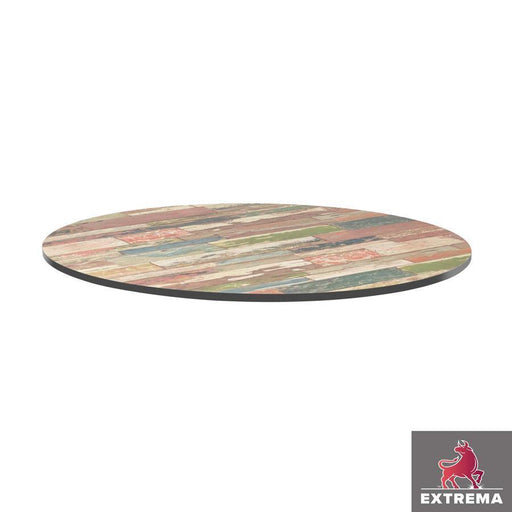 Extrema Table Top - Reclaimed Beach Hut - 69cm dia (Round)