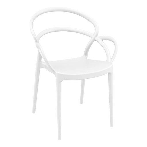 Mila Arm Chair - White