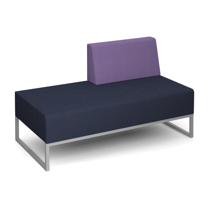 Nera Modular Soft Seating Double Bench Left Back