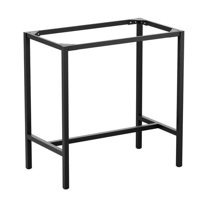 Paris 4 Leg - 4 Seater Bar Height Black Base