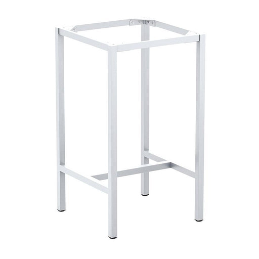 Paris 4 Leg - 2 Seater Square Bar Height Base - White (RAL 9003)