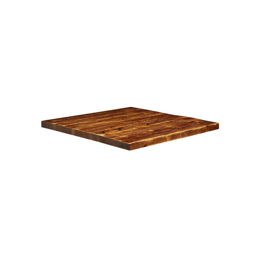 Rustic Aged Solid Wood Table Top - 600x600x32mm