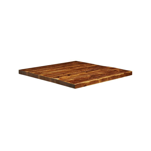 Rustic Aged Solid Wood Table Top - 700x700x32mm