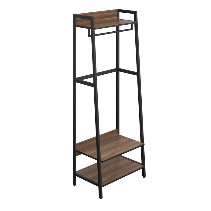 SOHO Coat Rack - Dark Walnut / Black